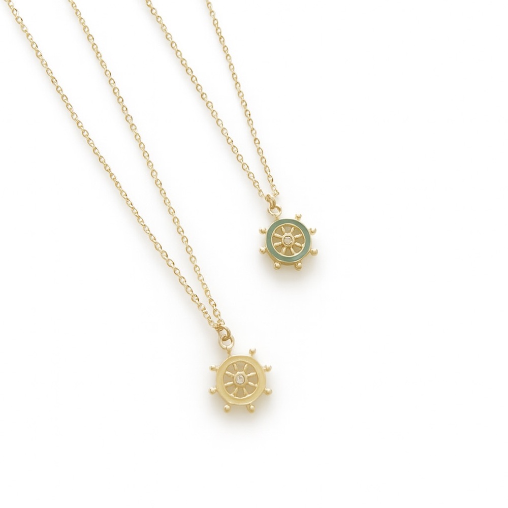 Golden Helm Necklace